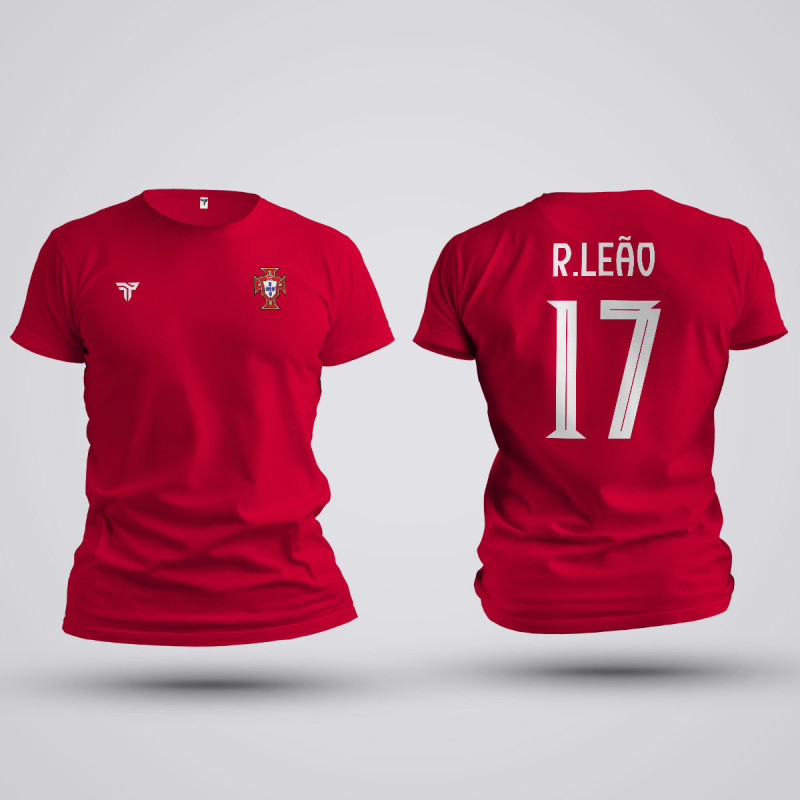 Tricou Rafa Leao - Portugalia - Rosu