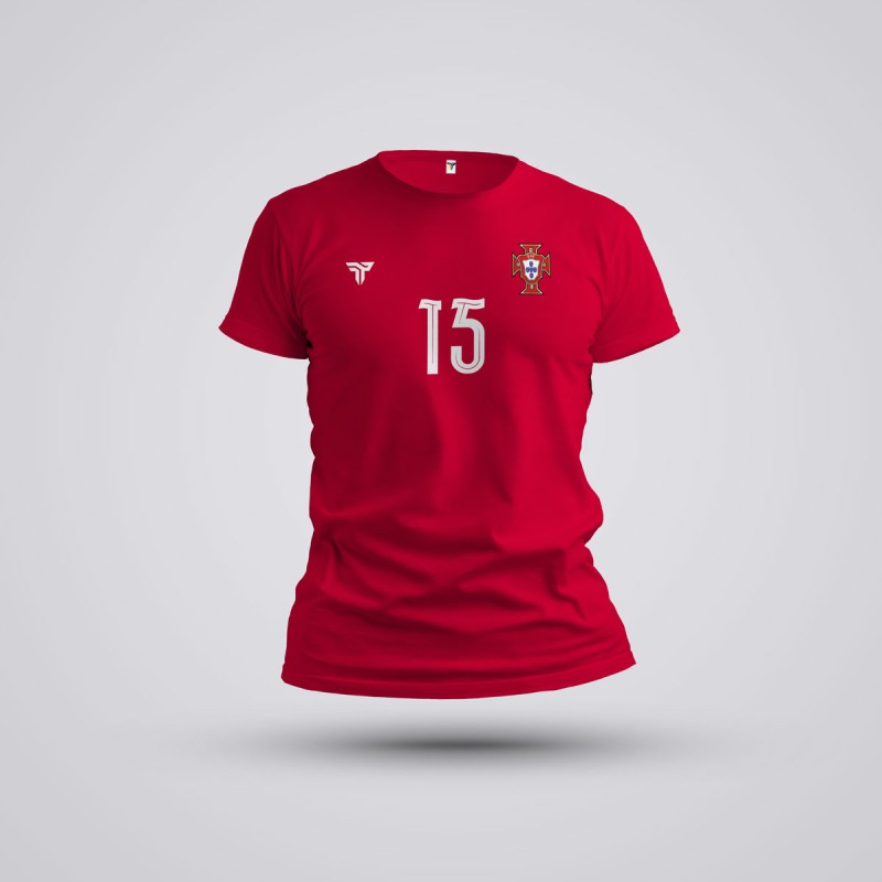 Tricou Copii Neves - Portugalia - Rosu