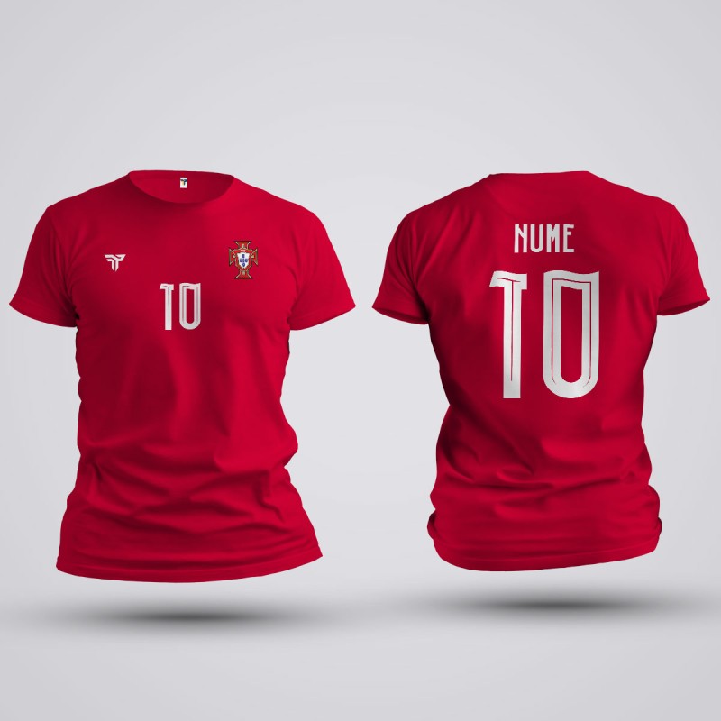 Tricou - Portugalia - Rosu - Personalizat