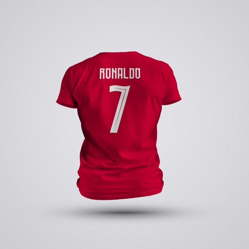 Tricou Copii Ronaldo - Portugalia - Rosu,Tricouri Fotbal