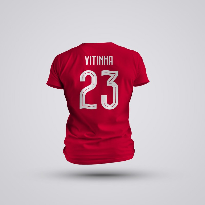 Tricou Vitinha - Portugalia - Rosu,Tricouri Fotbal