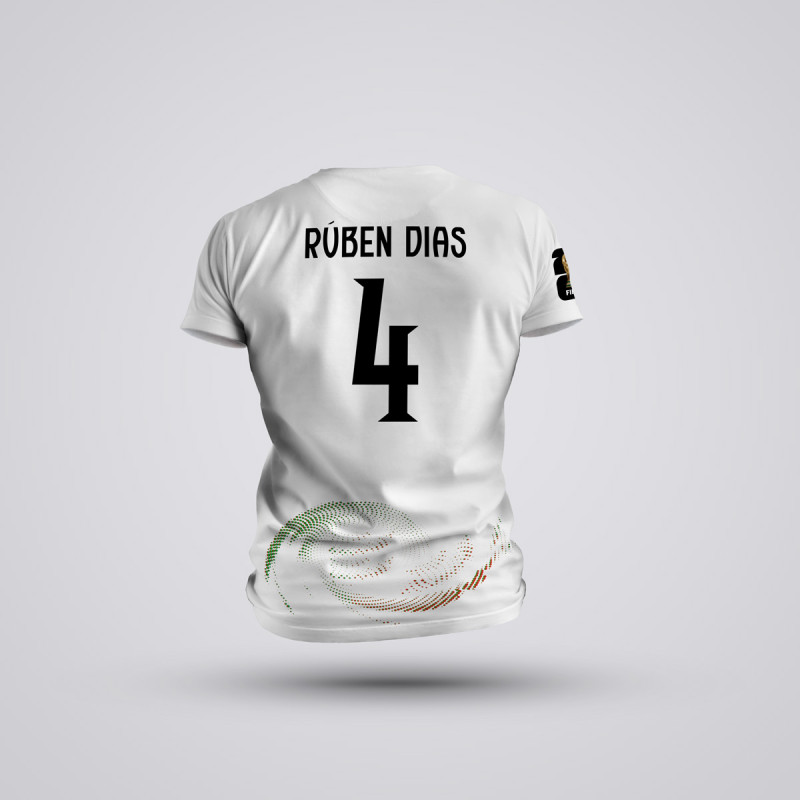 Tricou Copii Ruben Dias - Portugalia - Alb,Tricouri Fotbal