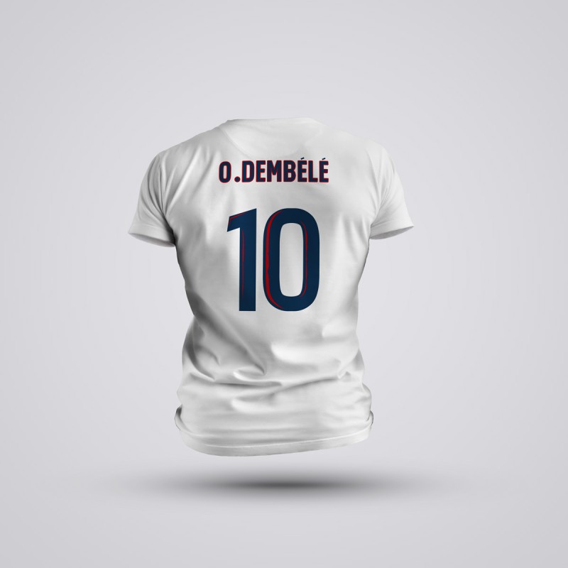 Tricou Copii Dembele - PSG - Alb,Tricouri Fotbal