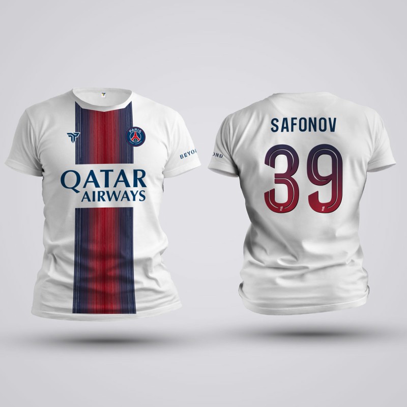Tricou Safonov - PSG - Alb,Tricouri Fotbal