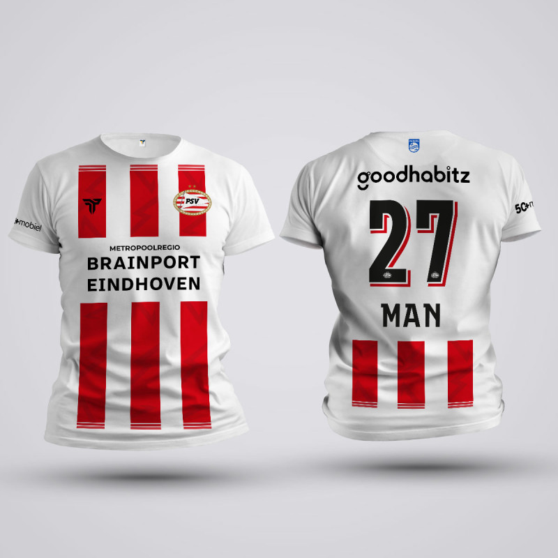Tricou Dennis Man - PSV - Alb