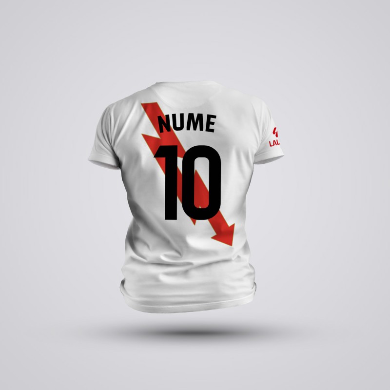 Tricou Copii - Rayo Vallecano - Alb - Personalizat
