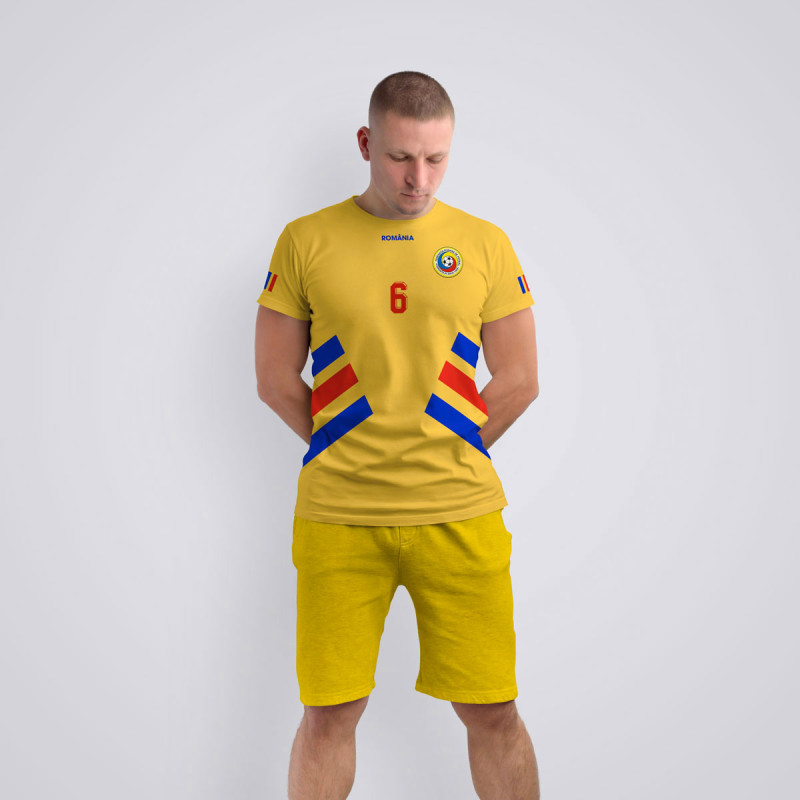 Tricou Popescu - Romania 94 - Galben,Tricouri Fotbal