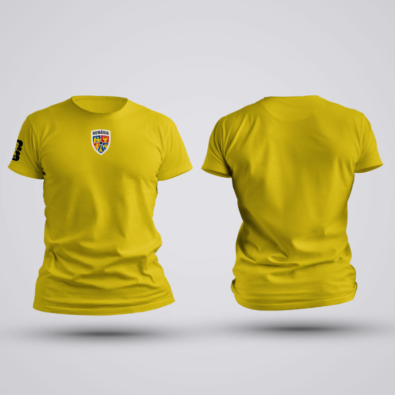 Tricou - Romania - Galben,Tricouri Fotbal