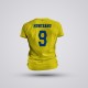 Tricou Munteanu - Romania - Galben,Tricouri Fotbal