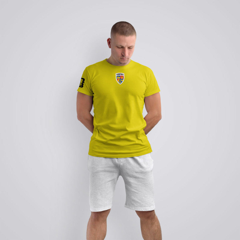 Tricou - Romania - Galben,Tricouri Fotbal