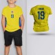 Tricou Copii Cirjan - Romania - Galben,Tricouri Fotbal