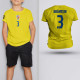Tricou Copii Dragusin - Romania - Galben,Tricouri Fotbal