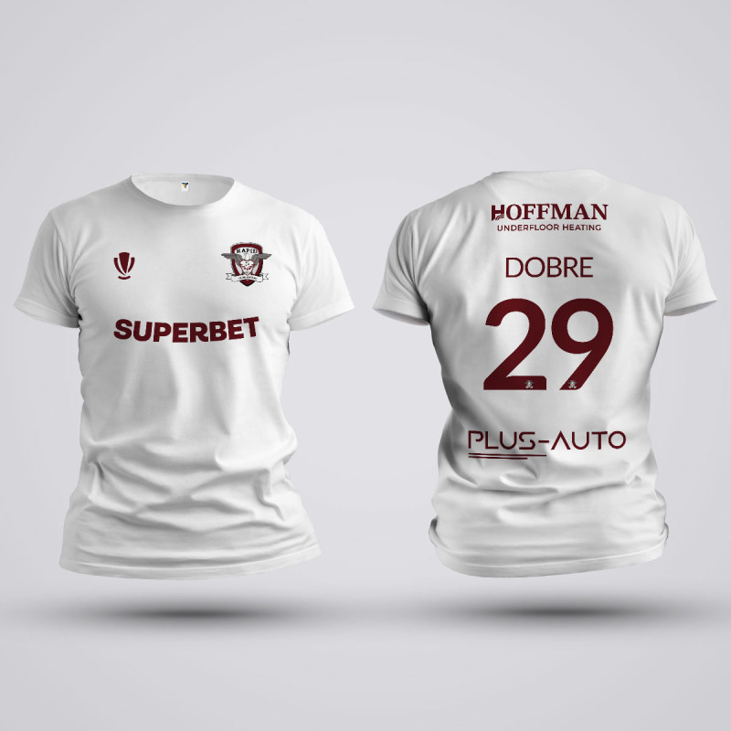 Tricou Dobre - R1923 - Alb,Tricouri Fotbal