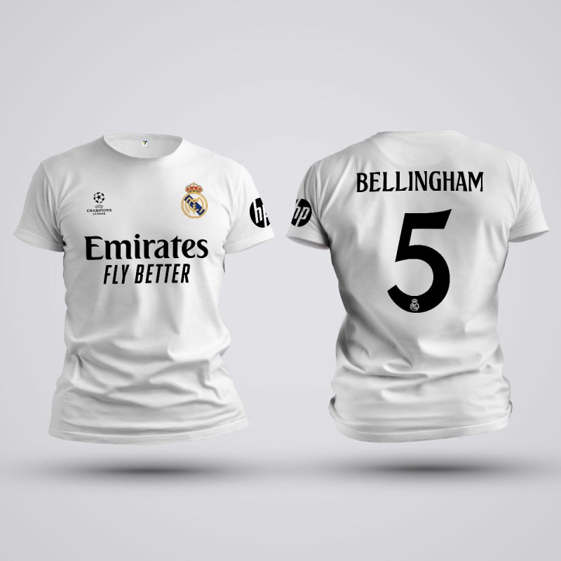Tricou Bellingham - Real Madrid - Alb,Tricouri Fotbal