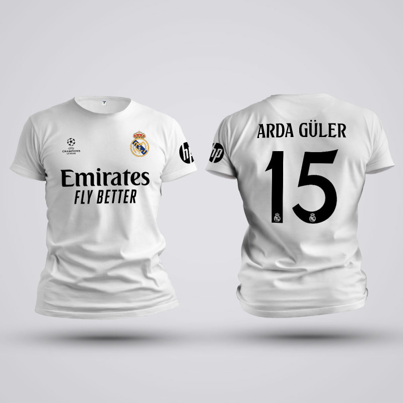 Tricou Guler - Real Madrid - Alb,Tricouri Fotbal