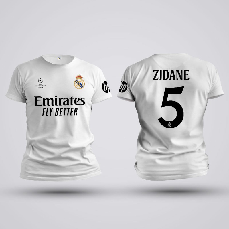 Tricou Zidane - Real Madrid - Alb,Tricouri Fotbal