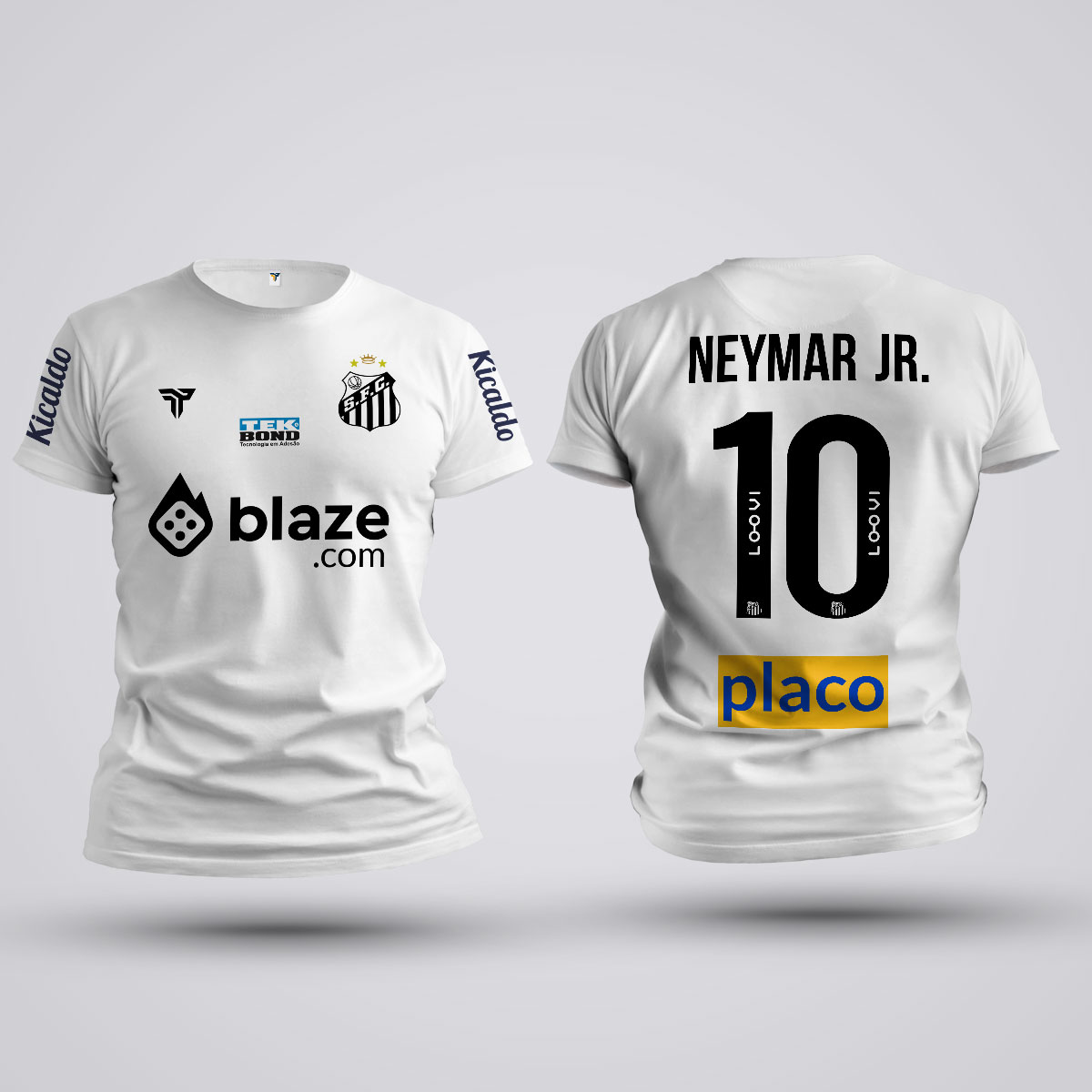 Santos FC Neymar Jr. ユニフォーム Tricou Neymar Jr - Santos FC - Alb