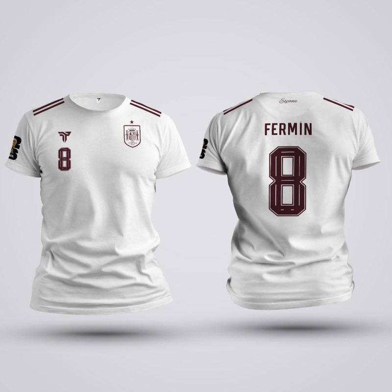 Tricou Fermin- Spania - Alb,Tricouri Fotbal
