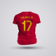 Tricou Copii Nico Williams - Spania - Rosu,Tricouri Fotbal