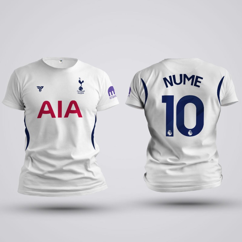 Tricou - Tottenham Hotspur - Alb - Personalizat