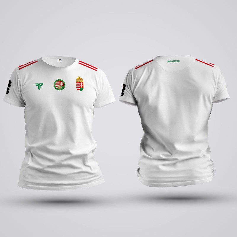 Tricou - Ungaria - Alb