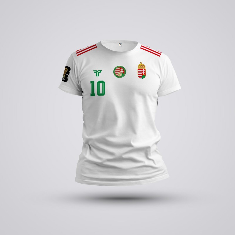 Tricou Szoboszlai - Ungaria - Alb,Tricouri Fotbal