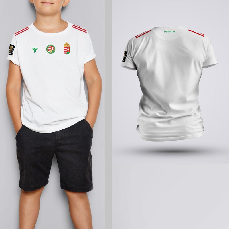 Tricou Copii - Ungaria - Alb