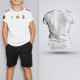 Tricou Copii - Ungaria - Alb ,Tricouri Fotbal