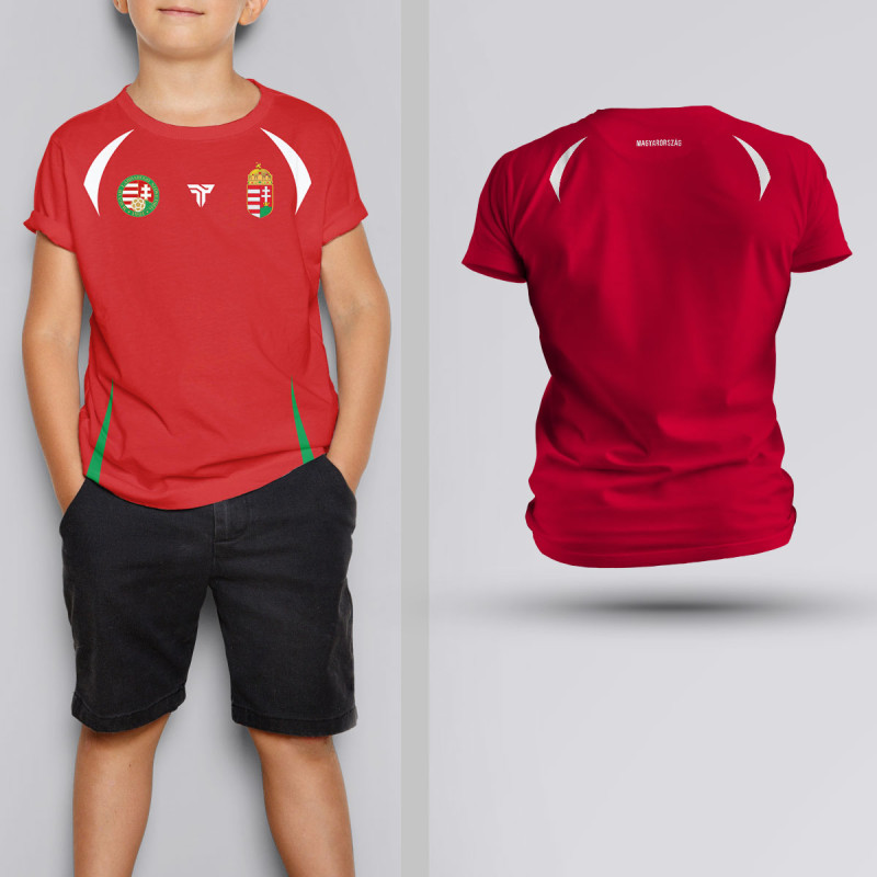 Tricou Copii - Ungaria - Rosu