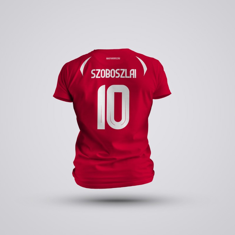 Tricou Copii Szoboszlai - Ungaria - Rosu,Tricouri Fotbal